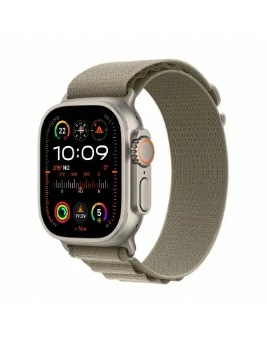 Apple Watch Ultra 2 GPS + Cellular, Cassa 49m in Titanio con Olive Alpine Loop - Medium