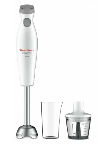 Moulinex DD4521 Easychef, Mixer ad Immersione 2in1, con Bicchiere da 800 ml e Accessorio Tritatutto da 500 ml, 2 Impostazioni