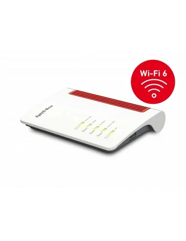 AVM FRITZ!Box 7530 AX router wireless Gigabit Ethernet Dual-band (2.4 GHz 5 GHz) Rosso, Bianco
