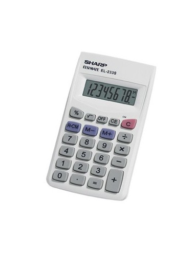 Sharp EL-233SB calcolatrice Tasca Calcolatrice di base Bianco