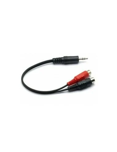 G&BL EL47 cavo audio 0,2 m 3.5mm 2 x RCA Nero, Rosso