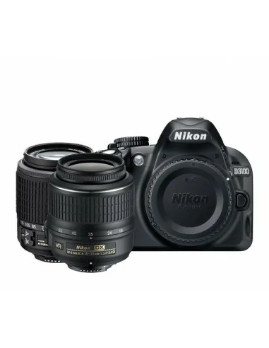 Nikon D3100 + AF-S DX NIKKOR 18-55mm + AF-S DX NIKKOR 55-300mm Kit fotocamere SLR 14,2 MP CMOS 4608 x 3072 Pixel Nero