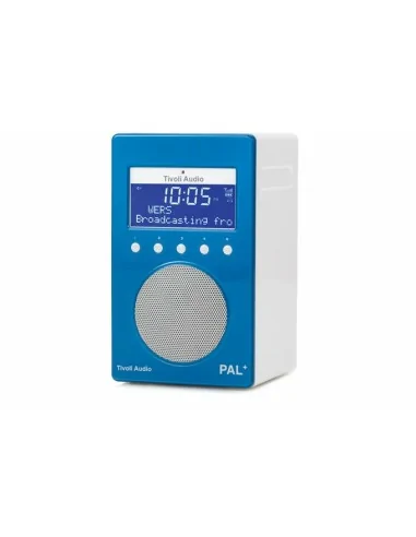Tivoli Audio PAL+ Portatile Digitale Blu, Bianco