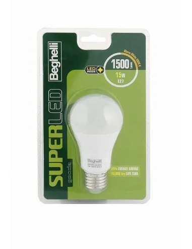 Beghelli Super LED Lampadina a risparmio energetico 15 W E27