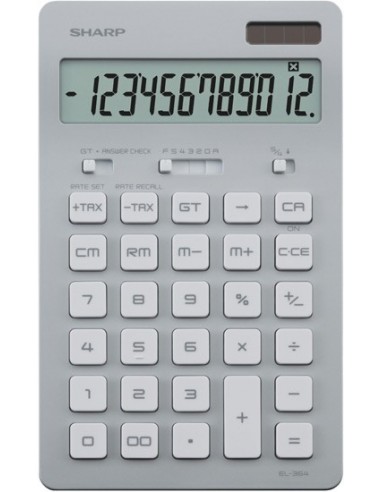 Sharp EL-364BSL calcolatrice Desktop Argento