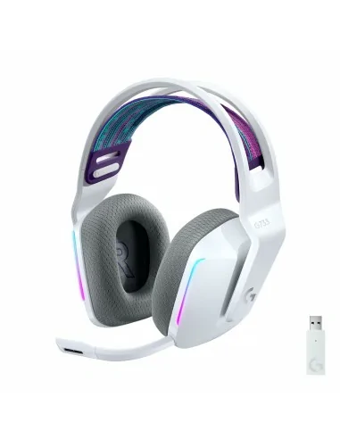 Logitech G G733 Wireless Headset Cuffia Padiglione auricolare Bianco