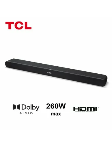 TCL Alto 8i Soundbar TS8111 Dolby Atmos 2.1 con Subwoofer integrato per TV & Wireless Bluetooth (39-inch Speaker, HDMI ARC,