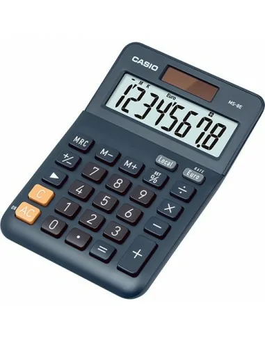 Casio MS-8E calcolatrice Desktop Calcolatrice con display Nero, Grigio, Arancione