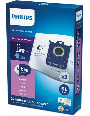Philips s-bag 3 sacchetti per aspirapolvere