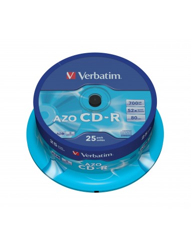 Verbatim CD-R AZO Crystal 700 MB 25 pz
