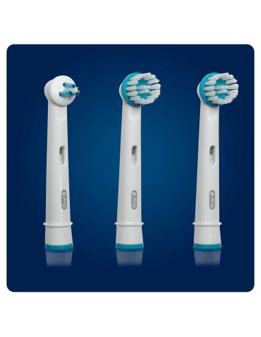 Oral-B Ortho Care Essentials Testine di ricambio (3 pezzi). Pulizia per chi porta apparecchi ortodontici.