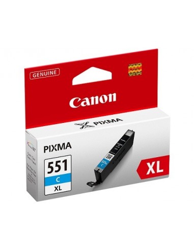 Canon CLI-551XL C w sec cartuccia d'inchiostro 1 pz Originale Resa elevata (XL) Ciano per foto