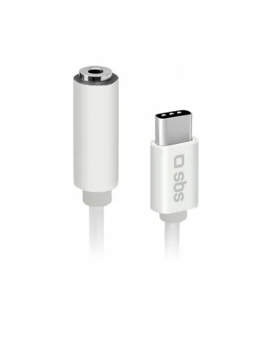 SBS TEINTJACKTYCFMW cavo per cellulare Bianco 0,09 m 3.5mm USB C