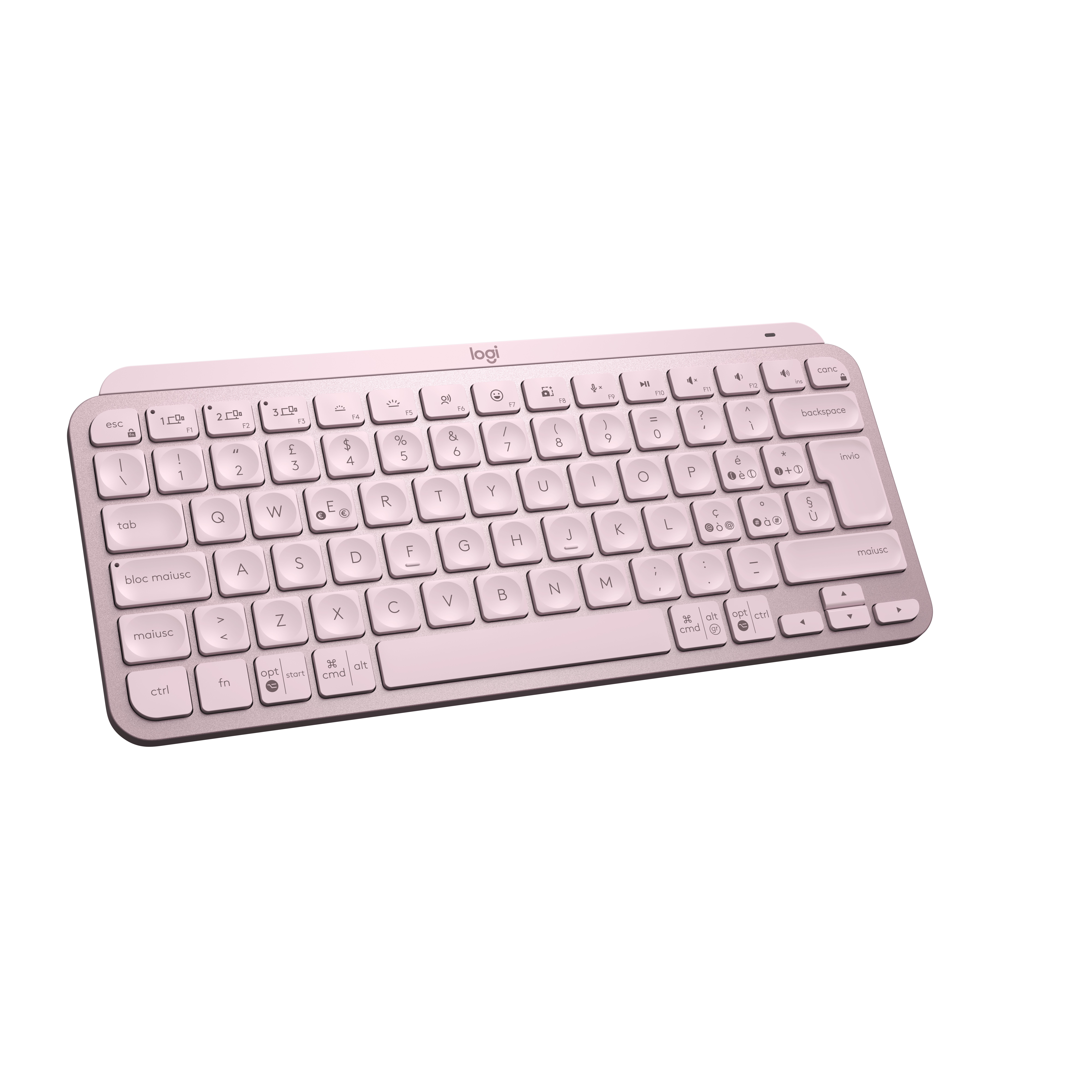 Logitech MX Keys Mini tastiera RF senza fili + Bluetooth QWERTY Italiano Rosa - Foto 1 di 1