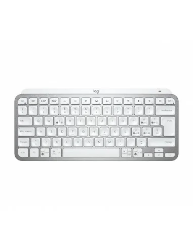 Logitech MX Keys Mini tastiera RF senza fili + Bluetooth QWERTY Italiano Alluminio, Bianco