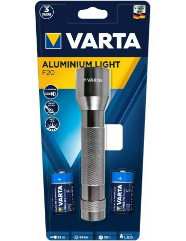 Varta Multi LED Aluminium Light 2C Nero Torcia a mano