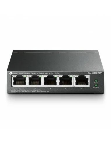 TP-LINK TL-SG1005P switch di rete Non gestito Gigabit Ethernet (10 100 1000) Supporto Power over Ethernet (PoE) Nero