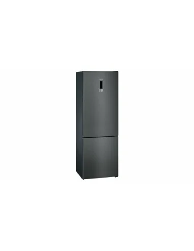 Siemens iQ300 KG49NXXEA frigorifero con congelatore Libera installazione 438 L E Nero, Acciaio inossidabile