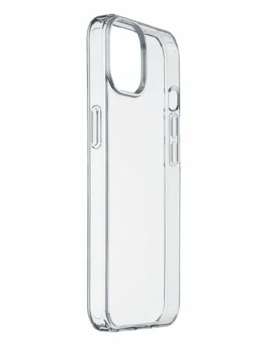 Cellularline Clear Strong - iPhone 14 Custodia rigida con bordi in gomma - con tecnologia antibatterica integrata Trasparente