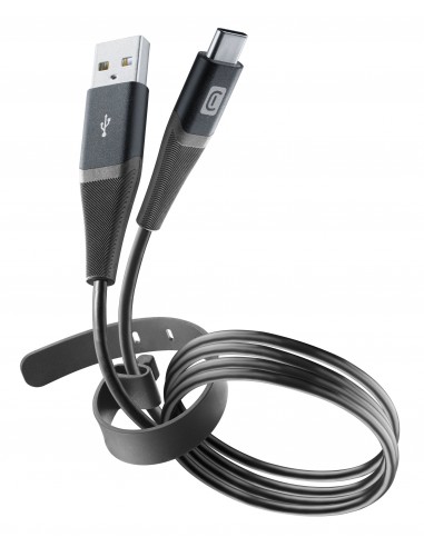 Cellularline Belt cable 120 cm - USB-C Cavo con cinturino USB-C Nero