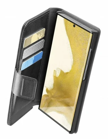 Cellularline Book Agenda - Galaxy S23 Ultra Eleganza e funzionalità in un’unica soluzione Nero