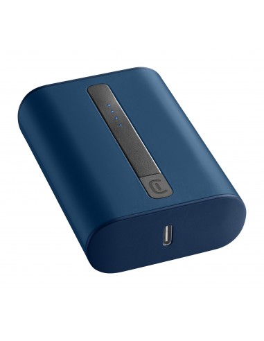 Cellularline Power Bank THUNDER 10000 Caricabatterie portatile extra compatto Blu