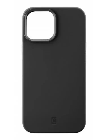Cellularline Sensation - iPhone 13 Custodia in silicone soft touch con tecnologia antibatterica Microban integrata Nero