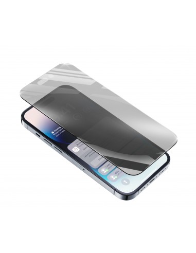Cellularline Top Secret Glass - iPhone 14 Pro Max Vetro temperato con filtro privacy Trasparente