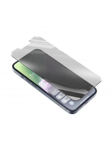 Cellularline Top Secret Glass - iPhone 14 Vetro temperato con filtro privacy Trasparente