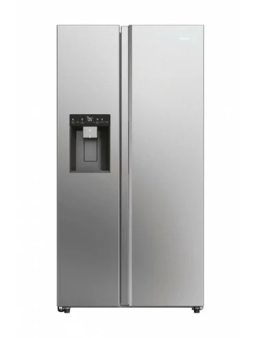 Haier SBS 90 Serie 5 HSW59F18DIMM frigorifero side-by-side Libera installazione 601 L D Platino, Acciaio inossidabile