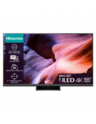 Hisense 55U8KQ TV 139,7 cm (55") 4K Ultra HD Wi-Fi Nero, Grigio