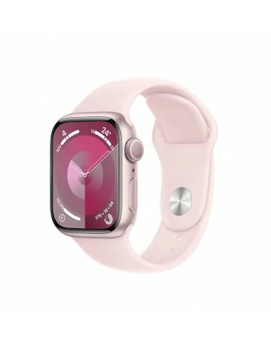 Apple Watch Series 9 GPS Cassa 41mm in Alluminio Rosa con Cinturino Sport Rosa Confetto - S M
