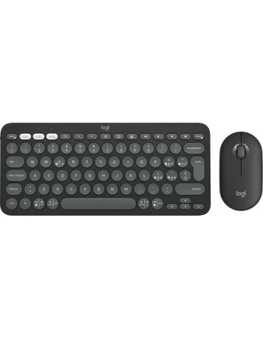 Logitech Pebble 2 Combo tastiera Mouse incluso RF senza fili + Bluetooth QWERTY Indiano Grafite